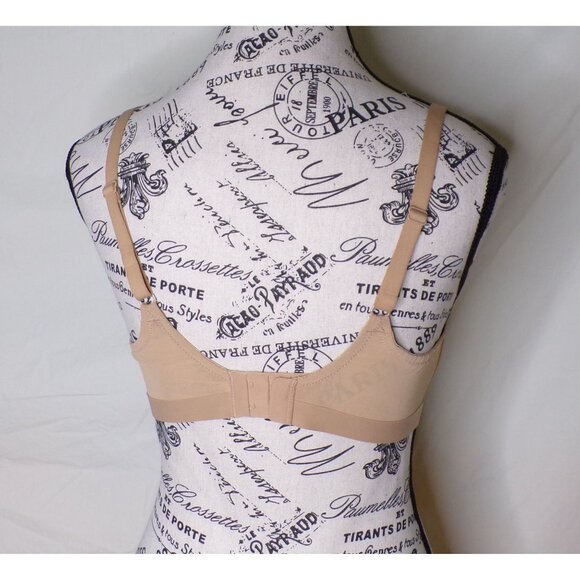 🆕WACOAL Shape Revelation Shallow Top T-Shirt Underwire Bra 36G Beige #853387 - Picture 6 of 7